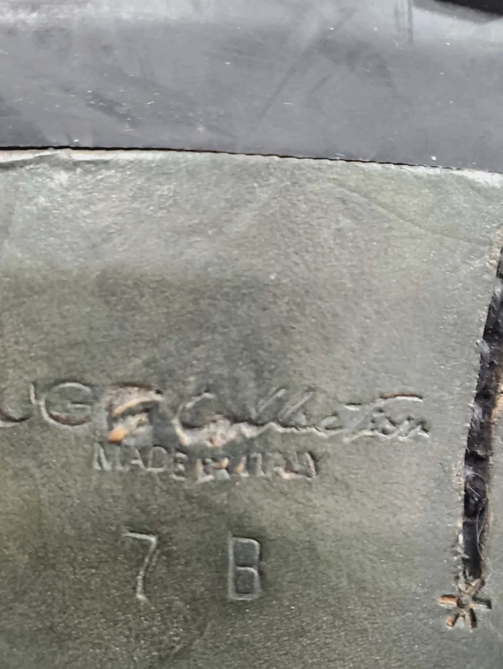 UGG Green Leather Shearling-Lined Mid Boots 7 - Picture 11 of 14